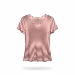GAP Favorite Tee Women’s Small S Red White Striped Short Sleeve